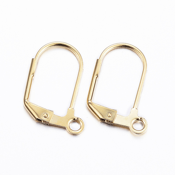 PandaHall 304 Stainless Steel Earrings, Leverback Earring Findings, with Loop, Golden, 18x12x1.5mm, Hole: 2mm, Pin: 0.8mm 304 Stainless...
PandaHall 304 Stainless Steel Earrings, Leverback Earring Findings, with Loop, Golden, 18x12x1.5mm, Hole: 2mm, Pin: 0.8mm 304 Stainless...