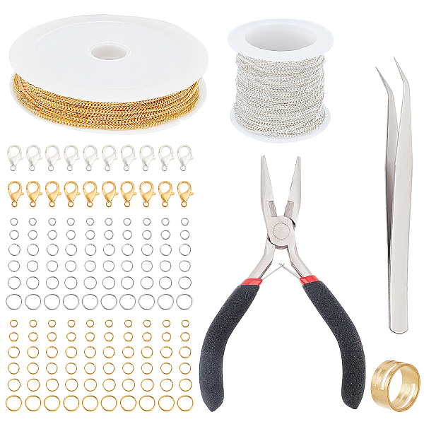 PandaHall ARRICRAFT DIY Necklace Making Kits, Including Zinc Alloy Lobster Claw Clasps, Brass Twisted Chain & Rings, Iron Jump Ring, Carbon...
PandaHall ARRICRAFT DIY Necklace Making Kits, Including Zinc Alloy Lobster Claw Clasps, Brass Twisted Chain & Rings, Iron Jump Ring, Carbon...
