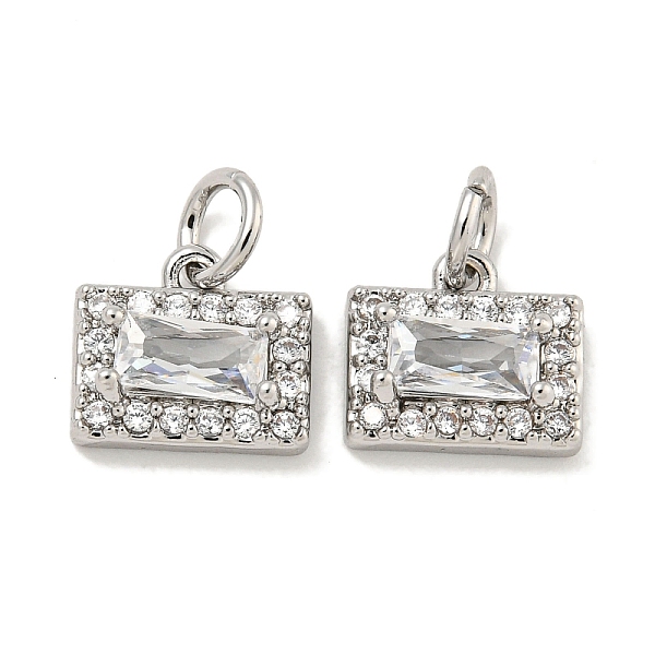 PandaHall Brass Micro Pave Clear Cubic Zirconia Pendants, Rectangle, with Jump Ring, Platinum, 8x10x4mm, Hole: 3mm Brass+Cubic...
PandaHall Brass Micro Pave Clear Cubic Zirconia Pendants, Rectangle, with Jump Ring, Platinum, 8x10x4mm, Hole: 3mm Brass+Cubic...