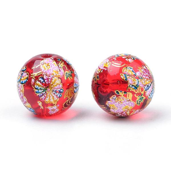 PandaHall Printed Glass Beads, Round with Flower Pattern, Red, 11~12x11mm, Hole: 1.5mm Glass Flower Red
PandaHall Printed Glass Beads, Round with Flower Pattern, Red, 11~12x11mm, Hole: 1.5mm Glass Flower Red