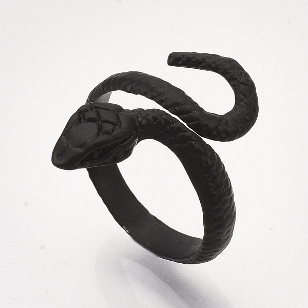 PandaHall Electrophoresis Alloy Cuff Finger Rings, Snake, Black, Size 9, 19mm Alloy Black
PandaHall Electrophoresis Alloy Cuff Finger Rings, Snake, Black, Size 9, 19mm Alloy Black