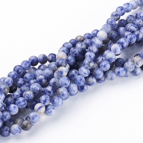 PandaHall Natural Blue Spot Jasper Bead Strands, Round, 6mm, Hole: 0.8mm, about 59pcs/strand, 15 inch Blue Spot Jasper Round Blue
PandaHall Natural Blue Spot Jasper Bead Strands, Round, 6mm, Hole: 0.8mm, about 59pcs/strand, 15 inch Blue Spot Jasper Round Blue