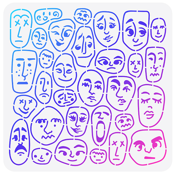 PandaHall FINGERINSPIRE Boho Cartoon Portrait Stencil for Painting 11.8x11.8inch Abstract Human Face Portrait Drawing Template Facial...
PandaHall FINGERINSPIRE Boho Cartoon Portrait Stencil for Painting 11.8x11.8inch Abstract Human Face Portrait Drawing Template Facial...