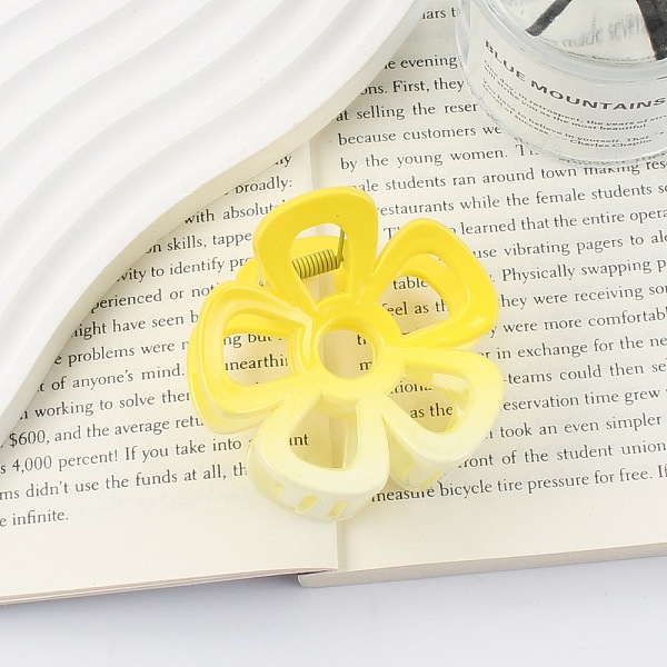 PandaHall Gradient Hollow Flower Plastic Claw Hair Clips, Hair Accessories for Women Girl, Yellow, 65x60mm Plastic Flower Yellow
PandaHall Gradient Hollow Flower Plastic Claw Hair Clips, Hair Accessories for Women Girl, Yellow, 65x60mm Plastic Flower Yellow