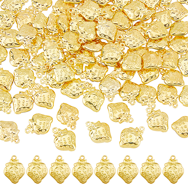 PandaHall DICOSMETIC 100Pcs Brass Charms, Strawberry, Golden, 15x11x4mm, Hole: 1mm Brass Strawberry
PandaHall DICOSMETIC 100Pcs Brass Charms, Strawberry, Golden, 15x11x4mm, Hole: 1mm Brass Strawberry