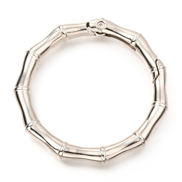 PandaHall Zinc Alloy Spring Gate Rings, Polygon Ring, Platinum, 49x6mm, Inner Diameter: 38mm Alloy
PandaHall Zinc Alloy Spring Gate Rings, Polygon Ring, Platinum, 49x6mm, Inner Diameter: 38mm Alloy