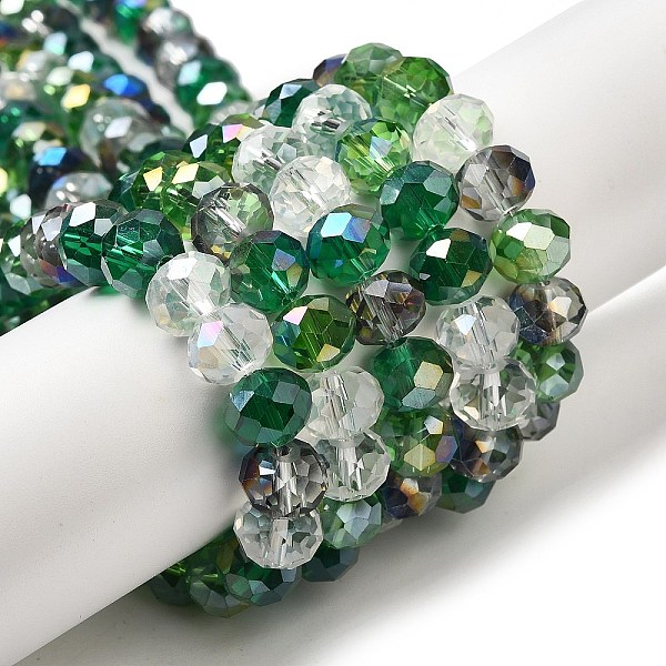 PandaHall Glass Beads Strands, Faceted, Rondelle, Dark Green, 10x8mm, Hole: 1mm, about 63~65pcs/strand, 19.2~20 inch(48~50cm) Glass Rondelle
PandaHall Glass Beads Strands, Faceted, Rondelle, Dark Green, 10x8mm, Hole: 1mm, about 63~65pcs/strand, 19.2~20 inch(48~50cm) Glass Rondelle