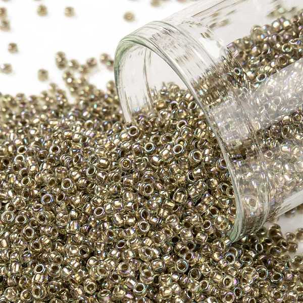 PandaHall TOHO Round Seed Beads, Japanese Seed Beads, (998) Gilt Lined AB Light Jonquil, 15/0, 1.5mm, Hole: 0.7mm, about 3000pcs/bottle..., Green
PandaHall TOHO Round Seed Beads, Japanese Seed Beads, (998) Gilt Lined AB Light Jonquil, 15/0, 1.5mm, Hole: 0.7mm, about 3000pcs/bottle..., Green