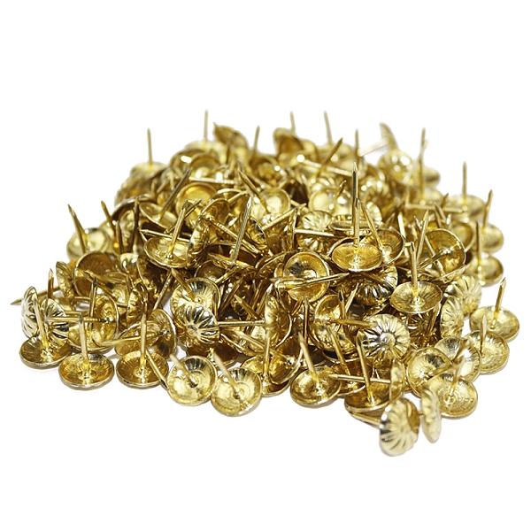 PandaHall Iron Round Head Nails, Sofa Foam Nails, for Furniture Decoration, Golden, 16x11mm Iron
PandaHall Iron Round Head Nails, Sofa Foam Nails, for Furniture Decoration, Golden, 16x11mm Iron