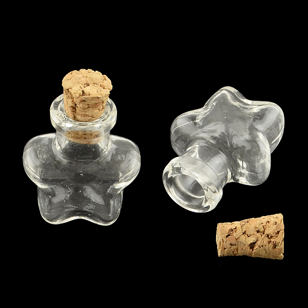 PandaHall Star Glass Bottle for Bead Containers, with Cork Stopper, Wishing Bottle, Clear, 25x20x12mm, Hole: 6mm, Bottleneck: 10mm in...
PandaHall Star Glass Bottle for Bead Containers, with Cork Stopper, Wishing Bottle, Clear, 25x20x12mm, Hole: 6mm, Bottleneck: 10mm in...