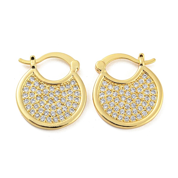 PandaHall Brass Micro Pave Clear Cubic Zirconia Thick Hoop Earrings, Flat Round, Long-Lasting Plated, Cadmium Free & Lead Free, Real 18K...
PandaHall Brass Micro Pave Clear Cubic Zirconia Thick Hoop Earrings, Flat Round, Long-Lasting Plated, Cadmium Free & Lead Free, Real 18K...