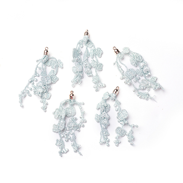 PandaHall CCB Plastic Big Pendants, with Lace, Flower, Golden, Lavender, 75~90x6mm, Hole: 1.6mm Cloth Flower Purple
PandaHall CCB Plastic Big Pendants, with Lace, Flower, Golden, Lavender, 75~90x6mm, Hole: 1.6mm Cloth Flower Purple