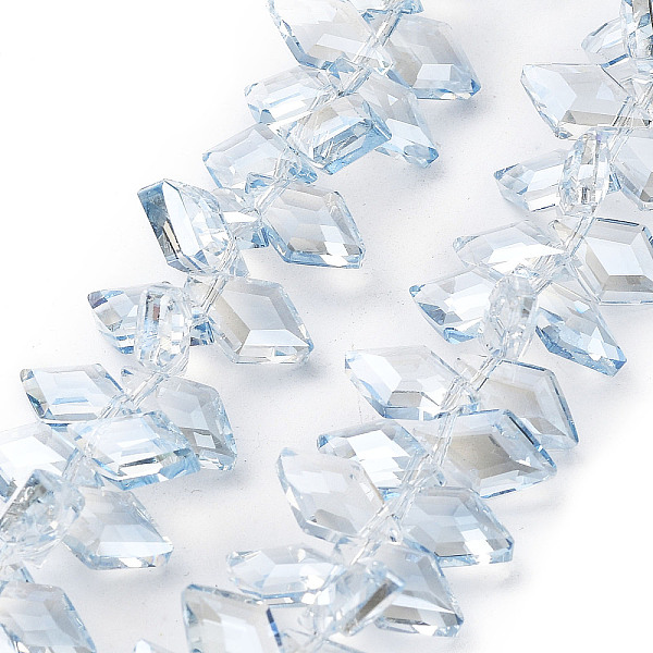 PandaHall Electroplate Rhombus Glass Beads Strands, Faceted, Pear Lurster Plated, Light Blue, 13x8x4mm, Hole: 1.2mm, about 99~100pcs/strand...
PandaHall Electroplate Rhombus Glass Beads Strands, Faceted, Pear Lurster Plated, Light Blue, 13x8x4mm, Hole: 1.2mm, about 99~100pcs/strand...