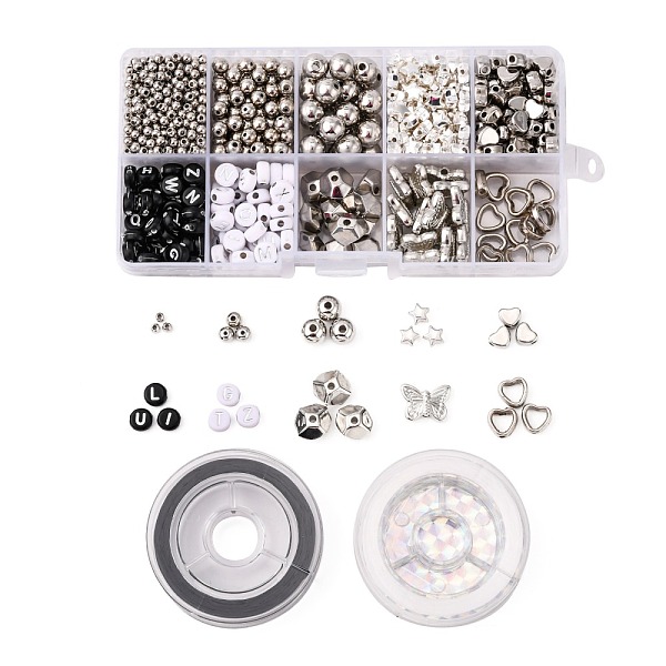 PandaHall DIY Letter Beads Bracelet Making Kit, Including 899Pcs CCB Plastic Beads, 122Pcs Acrylic Beads, 2Rolls Elastic Thread, Platinum...
PandaHall DIY Letter Beads Bracelet Making Kit, Including 899Pcs CCB Plastic Beads, 122Pcs Acrylic Beads, 2Rolls Elastic Thread, Platinum...