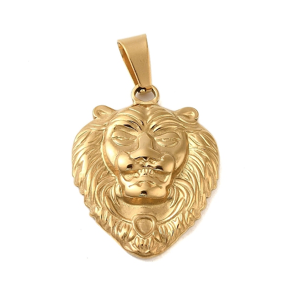 PandaHall Ion Plating(IP) 304 Stainless Steel Pendants, Lion Charm, Golden, 25x20x3.5mm, Hole: 6x3.5mm 304 Stainless Steel Lion
PandaHall Ion Plating(IP) 304 Stainless Steel Pendants, Lion Charm, Golden, 25x20x3.5mm, Hole: 6x3.5mm 304 Stainless Steel Lion