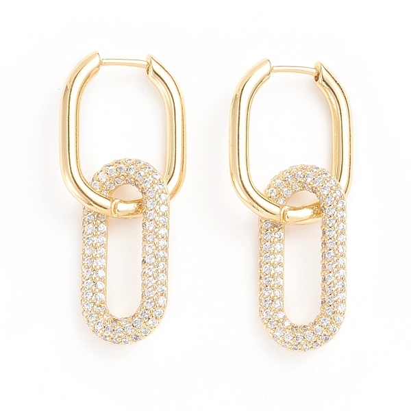 PandaHall Brass Micro Pave Cubic Zirconia Huggie Hoop Earrings, Long-Lasting Plated, Oval, Clear, 10 Gauge, 38mm, Pin: 0.8mm Cubic Zirconia...
PandaHall Brass Micro Pave Cubic Zirconia Huggie Hoop Earrings, Long-Lasting Plated, Oval, Clear, 10 Gauge, 38mm, Pin: 0.8mm Cubic Zirconia...
