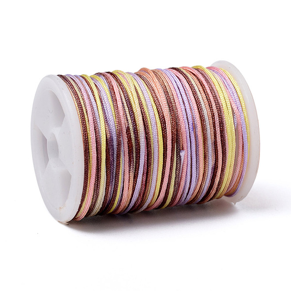 PandaHall Segment Dyed Polyester Thread, Braided Cord, Colorful, 0.8mm, about 10.93 yards(10m)/roll Polyester
PandaHall Segment Dyed Polyester Thread, Braided Cord, Colorful, 0.8mm, about 10.93 yards(10m)/roll Polyester