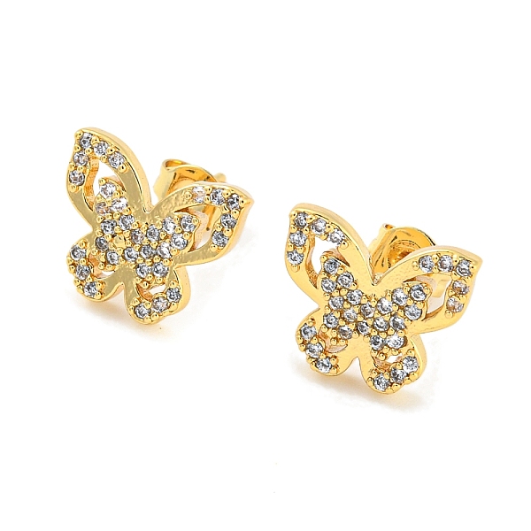 PandaHall Butterfly Shape Rack Plating Brass Micro Pave Cubic Zirconia Stud Earrings, Long-Lasting Plated, Cadmium Free & Lead Free, Real..., Clear
PandaHall Butterfly Shape Rack Plating Brass Micro Pave Cubic Zirconia Stud Earrings, Long-Lasting Plated, Cadmium Free & Lead Free, Real..., Clear