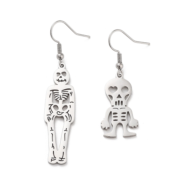 PandaHall 304 Stainless Steel Dangle Earrings, Skull, Stainless Steel Color, 45~60x11.5~14.5mm 304 Stainless Steel Skull
PandaHall 304 Stainless Steel Dangle Earrings, Skull, Stainless Steel Color, 45~60x11.5~14.5mm 304 Stainless Steel Skull