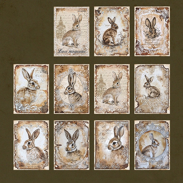 PandaHall 30Pcs 10 Styles Scrapbook Paper Pads, Lace Paper Sheets for DIY Album Scrapbook, Background Paper, Diary Decoration, Rabbit...
PandaHall 30Pcs 10 Styles Scrapbook Paper Pads, Lace Paper Sheets for DIY Album Scrapbook, Background Paper, Diary Decoration, Rabbit...