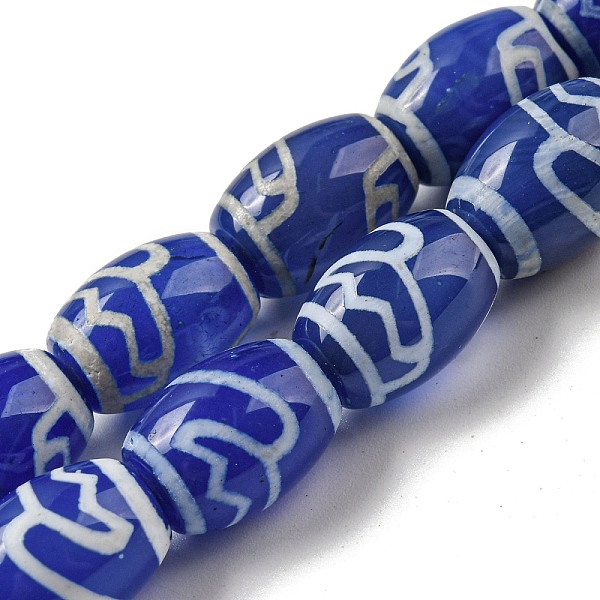 PandaHall Blue Tibetan Style dZi Beads Strands, Dyed Natural Agate Beads Strands, Rice, Flower, 13.5~14x10~10.5mm, Hole: 1mm, about...
PandaHall Blue Tibetan Style dZi Beads Strands, Dyed Natural Agate Beads Strands, Rice, Flower, 13.5~14x10~10.5mm, Hole: 1mm, about...