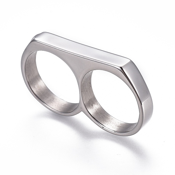 PandaHall 304 Stainless Steel Finger Rings, Double Rings, Stainless Steel Color, US Size 12 1/4(21.5mm) 304 Stainless Steel
PandaHall 304 Stainless Steel Finger Rings, Double Rings, Stainless Steel Color, US Size 12 1/4(21.5mm) 304 Stainless Steel