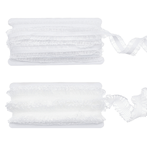 PandaHall FINGERINSPIRE 2 Cards 2 Styles Polycotton Pleated Elastic Lace Ribbon, Wave Edge Lace Trim, Clothes Accessories, Flat, White...
PandaHall FINGERINSPIRE 2 Cards 2 Styles Polycotton Pleated Elastic Lace Ribbon, Wave Edge Lace Trim, Clothes Accessories, Flat, White...