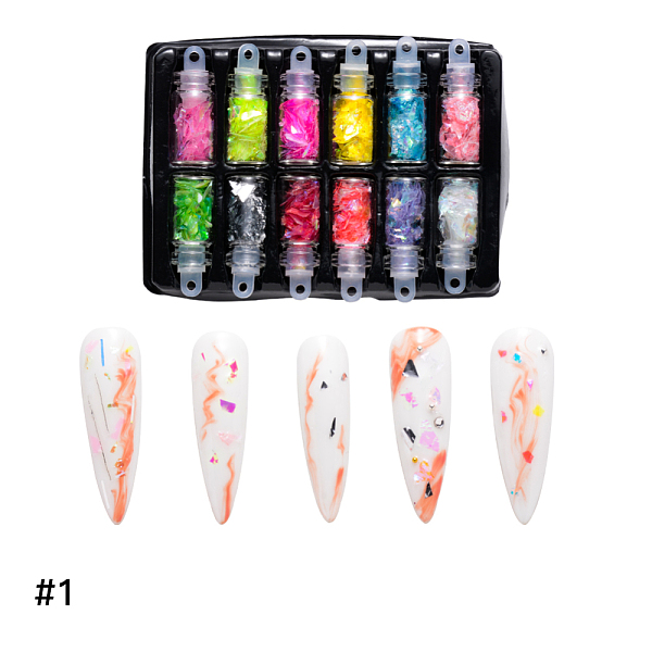 PandaHall Laser Shining Plastic Nail Art Glitter, Manicure Sequins, DIY Sparkly Paillette Tips Nail, Mixed Shape, Mixed Color..., Multicolor
PandaHall Laser Shining Plastic Nail Art Glitter, Manicure Sequins, DIY Sparkly Paillette Tips Nail, Mixed Shape, Mixed Color..., Multicolor