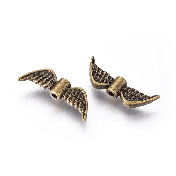 PandaHall Tibetan Style Alloy Beads, Cadmium Free & Nickel Free & Lead Free, Angel Wing, Antique Bronze, 7.5x21.5x3mm, Hole: 1mm Alloy Wing
PandaHall Tibetan Style Alloy Beads, Cadmium Free & Nickel Free & Lead Free, Angel Wing, Antique Bronze, 7.5x21.5x3mm, Hole: 1mm Alloy Wing