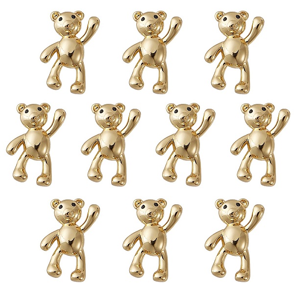PandaHall 10Pcs Brass Micro Pave Black Cubic Zirconia Pendants, Long-Lasting Plated, Bear, Real 18K Gold Plated, 16x10x3.4mm, Hole...
PandaHall 10Pcs Brass Micro Pave Black Cubic Zirconia Pendants, Long-Lasting Plated, Bear, Real 18K Gold Plated, 16x10x3.4mm, Hole...