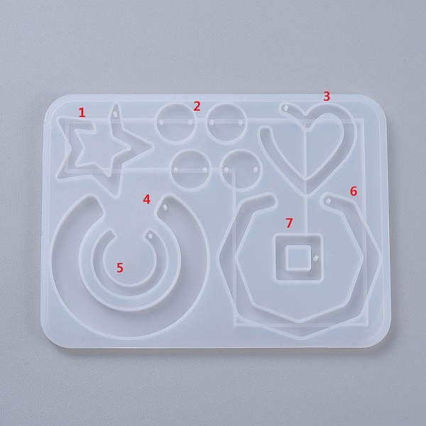 PandaHall DIY Dangle Earring Accessories Silicone Molds, for UV Resin & Epoxy Resin Jewelry Making, Mixed Shape, White, 143x106x5mm, Inner...
PandaHall DIY Dangle Earring Accessories Silicone Molds, for UV Resin & Epoxy Resin Jewelry Making, Mixed Shape, White, 143x106x5mm, Inner...