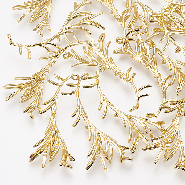 PandaHall Brass Chandelier Component Links, 3 Loop Connectors, Real 18K Gold Plated, 40~42x18~20x4.5mm, Hole: 1.5mm Brass Others
PandaHall Brass Chandelier Component Links, 3 Loop Connectors, Real 18K Gold Plated, 40~42x18~20x4.5mm, Hole: 1.5mm Brass Others
