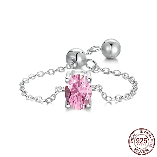 PandaHall Rhodium Plated 925 Sterling Silver Rolo Chain Rings, Birthstone Ring, with Cubic Zirconia Oval for Women, Adjustable Slider Ring...
PandaHall Rhodium Plated 925 Sterling Silver Rolo Chain Rings, Birthstone Ring, with Cubic Zirconia Oval for Women, Adjustable Slider Ring...