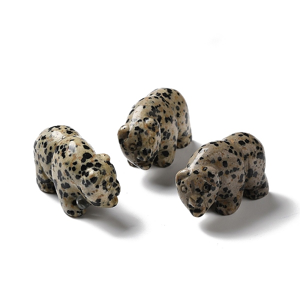 PandaHall Natural Dalmatian Jasper Display Decoration, Bear, 39~41x16~18x24~30mm Dalmatian Jasper Bear
PandaHall Natural Dalmatian Jasper Display Decoration, Bear, 39~41x16~18x24~30mm Dalmatian Jasper Bear