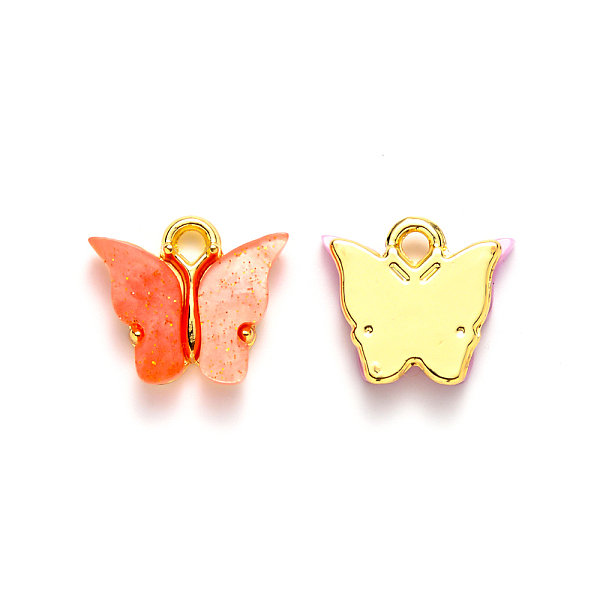 PandaHall Alloy Pendants, with Resin and Glitter Powder, Cadmium Free & Lead Free, Butterfly, Golden, Tomato, 13x13~15x3.5mm, Hole: 2mm..., Red
PandaHall Alloy Pendants, with Resin and Glitter Powder, Cadmium Free & Lead Free, Butterfly, Golden, Tomato, 13x13~15x3.5mm, Hole: 2mm..., Red