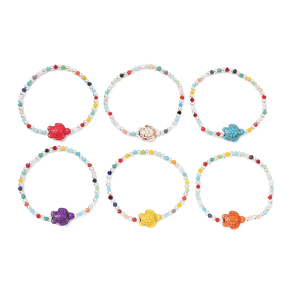 PandaHall Synthetic Turquoise Sea Turtle & Glass Beaded Stretch Bracelets, Mixed Color, Inner Diameter: 2 inch(5.2cm) Synthetic Turquoise..., Multicolor
PandaHall Synthetic Turquoise Sea Turtle & Glass Beaded Stretch Bracelets, Mixed Color, Inner Diameter: 2 inch(5.2cm) Synthetic Turquoise..., Multicolor