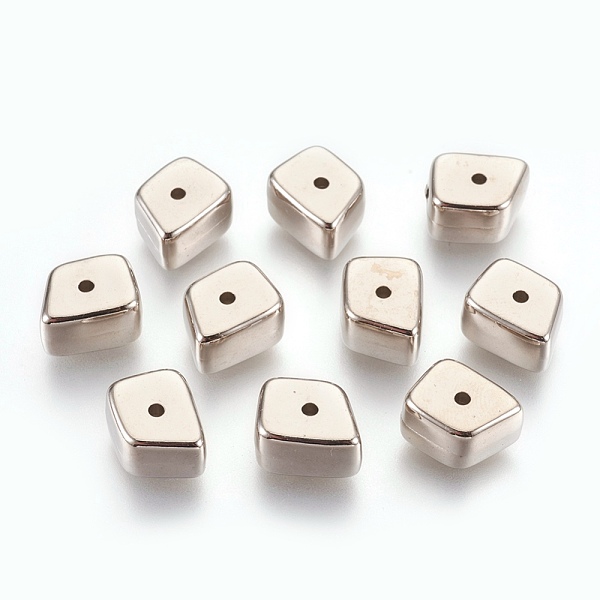 PandaHall CCB Plastic Beads, Trapezoid, Platinum, 12x9.5x7mm, Hole: 1.4mm Plastic Trapezoid
PandaHall CCB Plastic Beads, Trapezoid, Platinum, 12x9.5x7mm, Hole: 1.4mm Plastic Trapezoid