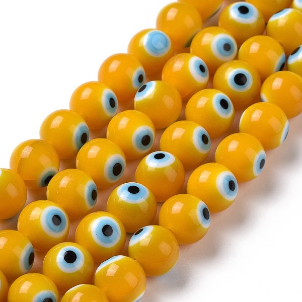 PandaHall Handmade Evil Eye Lampwork Round Bead Strands, Yellow, 10mm, Hole: 1mm, about 39pcs/strand, 14.96 inch Lampwork Evil Eye Yellow
PandaHall Handmade Evil Eye Lampwork Round Bead Strands, Yellow, 10mm, Hole: 1mm, about 39pcs/strand, 14.96 inch Lampwork Evil Eye Yellow