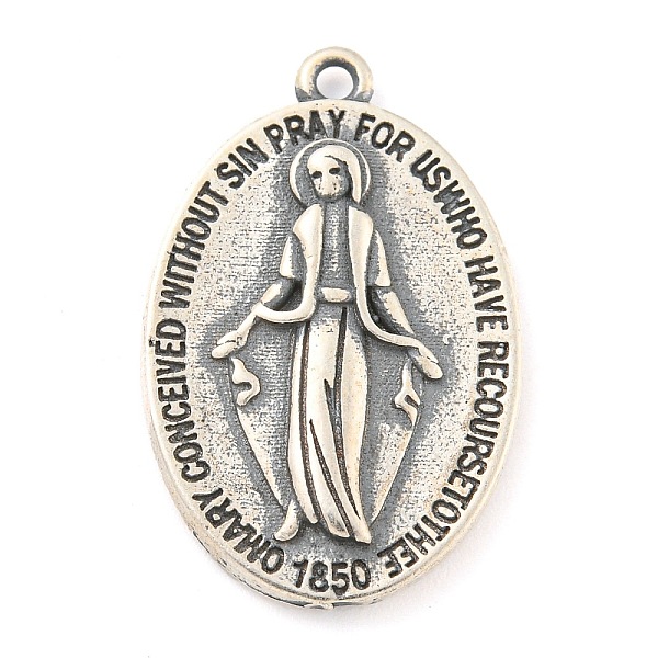 PandaHall 925 Thai Sterling Silver Religious Medal Pendants, Holy Virgin Mary Charms with 925 Stamp, Antique Silver, 23x15x2mm, Hole: 1.5mm...
PandaHall 925 Thai Sterling Silver Religious Medal Pendants, Holy Virgin Mary Charms with 925 Stamp, Antique Silver, 23x15x2mm, Hole: 1.5mm...