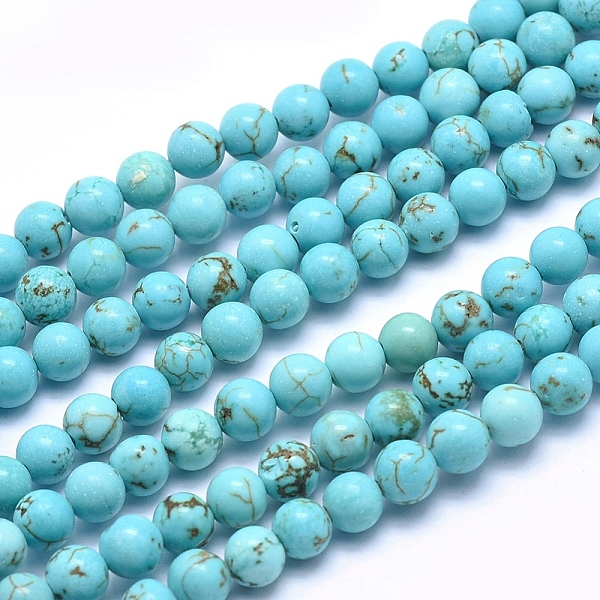 PandaHall Natural Howlite Beads Strands, Dyed & Heated, Round, Medium Turquoise, 6mm, Hole: 1mm, about 64pcs/strand, 15.7 inch(40cm) Howlite...
PandaHall Natural Howlite Beads Strands, Dyed & Heated, Round, Medium Turquoise, 6mm, Hole: 1mm, about 64pcs/strand, 15.7 inch(40cm) Howlite...