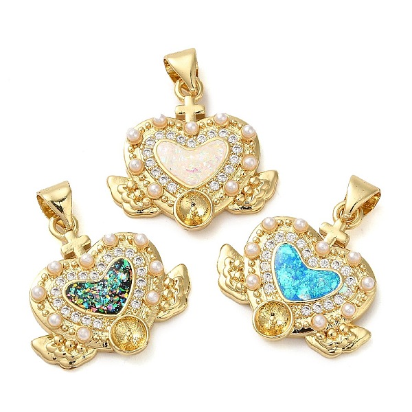PandaHall Rack Plating Brass Micro Pave Clear Cubic Zirconia Pendants, with Plastic Pearl Beads and Opal, Cadmium Free & Lead Free..., Multicolor
PandaHall Rack Plating Brass Micro Pave Clear Cubic Zirconia Pendants, with Plastic Pearl Beads and Opal, Cadmium Free & Lead Free..., Multicolor