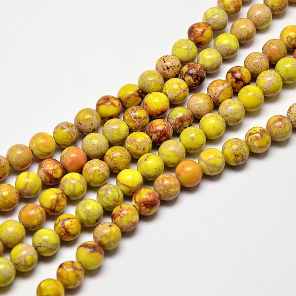 PandaHall Round Natural Imperial Jasper Beads, Dyed, Gold, 6mm, Hole: 1mm, about 62pcs/strand, 15 inch Imperial Jasper Round Gold
PandaHall Round Natural Imperial Jasper Beads, Dyed, Gold, 6mm, Hole: 1mm, about 62pcs/strand, 15 inch Imperial Jasper Round Gold