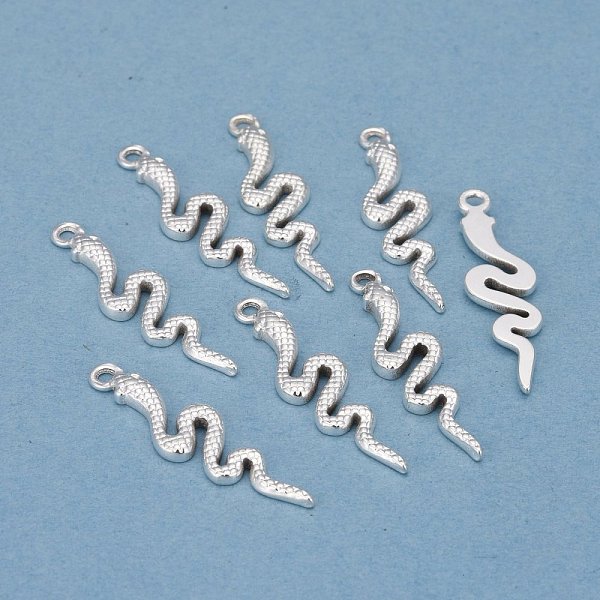 PandaHall 304 Stainless Steel Pendants, Snake, Silver, 31x8x2.3mm, Hole: 1.8mm 304 Stainless Steel Snake
PandaHall 304 Stainless Steel Pendants, Snake, Silver, 31x8x2.3mm, Hole: 1.8mm 304 Stainless Steel Snake