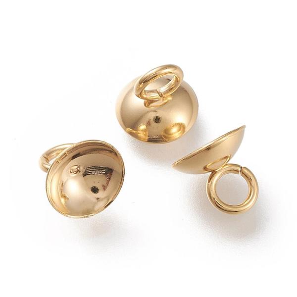 PandaHall 201 Stainless Steel Bead Cap Pendant Bails, for Globe Glass Bubble Cover Pendant Making, Half Round, Real 24k Gold Plated, 4x4mm...
PandaHall 201 Stainless Steel Bead Cap Pendant Bails, for Globe Glass Bubble Cover Pendant Making, Half Round, Real 24k Gold Plated, 4x4mm...
