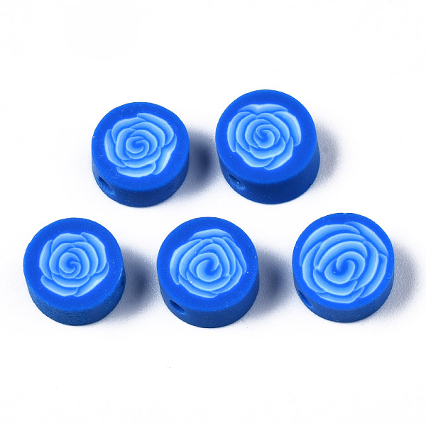 PandaHall Handmade Polymer Clay Beads, for DIY Jewelry Crafts Supplies, Flat Round with Flower, Dodger Blue, 9.5x3.5~5mm, Hole: 1.8mm...
PandaHall Handmade Polymer Clay Beads, for DIY Jewelry Crafts Supplies, Flat Round with Flower, Dodger Blue, 9.5x3.5~5mm, Hole: 1.8mm...