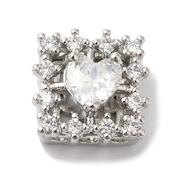 PandaHall Brass with Clear Cubic Zirconia Beads, Square with Heart Pattern, Platinum, 11x11x5mm, Hole: 1.8mm Brass+Cubic Zirconia Square...
PandaHall Brass with Clear Cubic Zirconia Beads, Square with Heart Pattern, Platinum, 11x11x5mm, Hole: 1.8mm Brass+Cubic Zirconia Square...