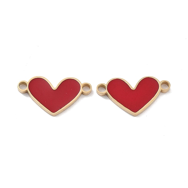 PandaHall Ion Plating(IP) 304 Stainless Steel Enamel Connector Charms, Love Heart Links, Golden, Valentine's Day, FireBrick, 8.5x16x1mm..., Red
PandaHall Ion Plating(IP) 304 Stainless Steel Enamel Connector Charms, Love Heart Links, Golden, Valentine's Day, FireBrick, 8.5x16x1mm..., Red