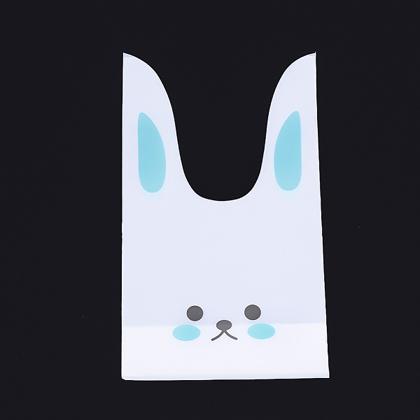 PandaHall Kawaii Bunny Plastic Candy Bags, Rabbit Ear Bags, Gift Bags, Two-Side Printed, Dark Cyan, 18x10cm Plastic Cyan
PandaHall Kawaii Bunny Plastic Candy Bags, Rabbit Ear Bags, Gift Bags, Two-Side Printed, Dark Cyan, 18x10cm Plastic Cyan