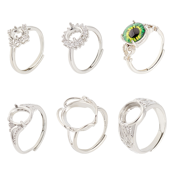 PandaHall 6Pcs Claw Ring Blanks Adjustable Brass Ring Flat Platinum 4 Claw Ring Blanks Flat Ring Bezel Tray Jewelry Findings Components for...
PandaHall 6Pcs Claw Ring Blanks Adjustable Brass Ring Flat Platinum 4 Claw Ring Blanks Flat Ring Bezel Tray Jewelry Findings Components for...