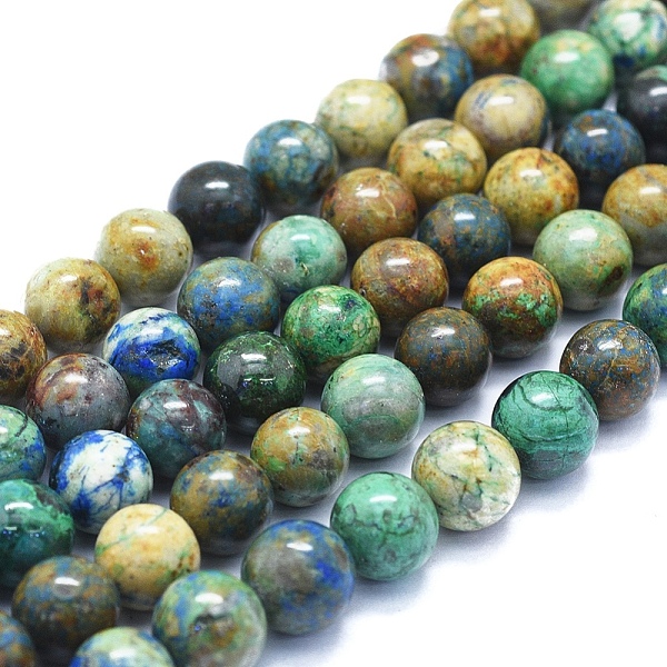 PandaHall Natural Chrysocolla Beads Strands, Round, 10mm, Hole: 1mm, about 39~40pcs/Strand, 15.35 inch(39cm) Chrysocolla Round
PandaHall Natural Chrysocolla Beads Strands, Round, 10mm, Hole: 1mm, about 39~40pcs/Strand, 15.35 inch(39cm) Chrysocolla Round